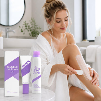Gentle Peach Body Hair Removal Cream Kit for Sensitive Skin