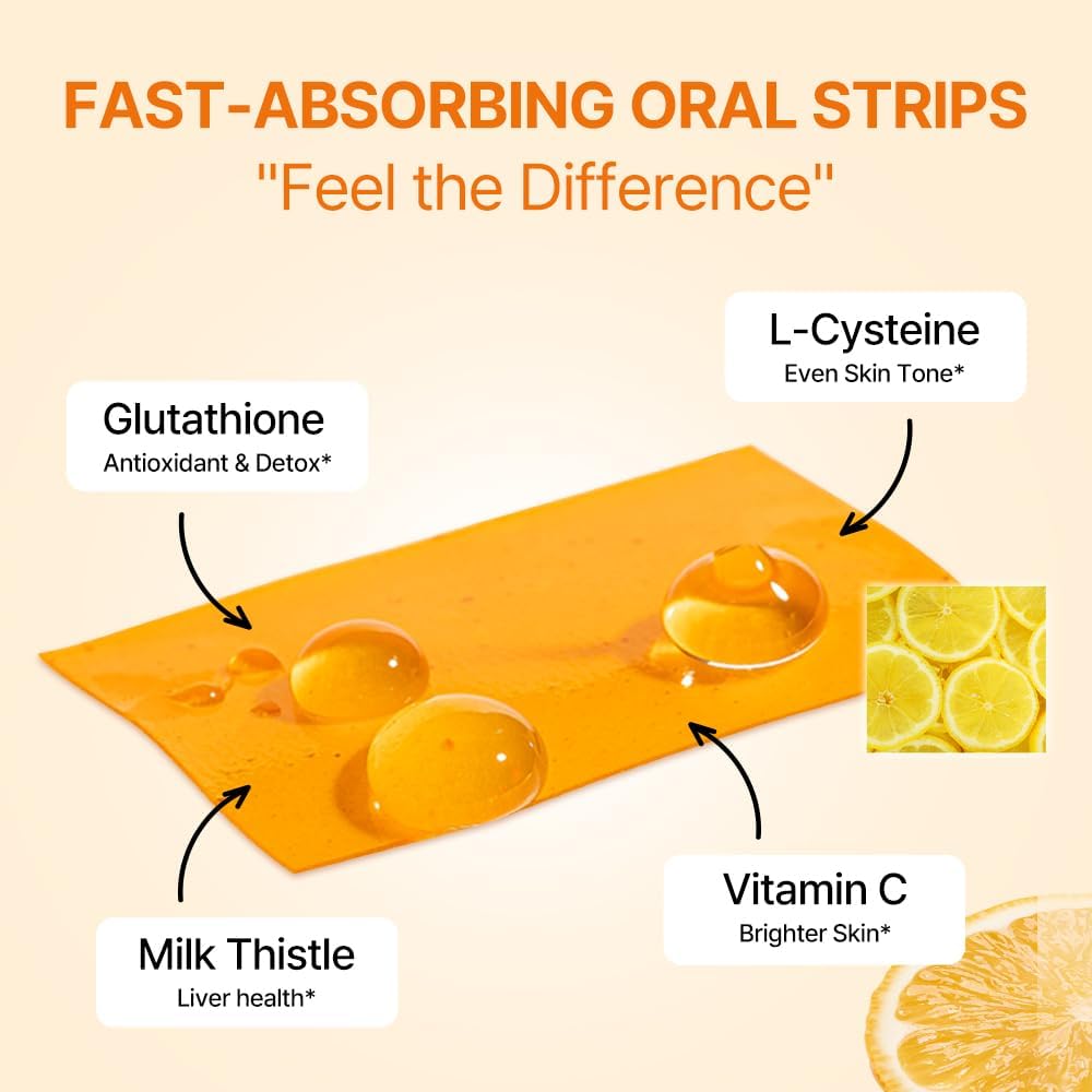 Liposomal Glutathione Oral Strips – Antioxidant Skin Support