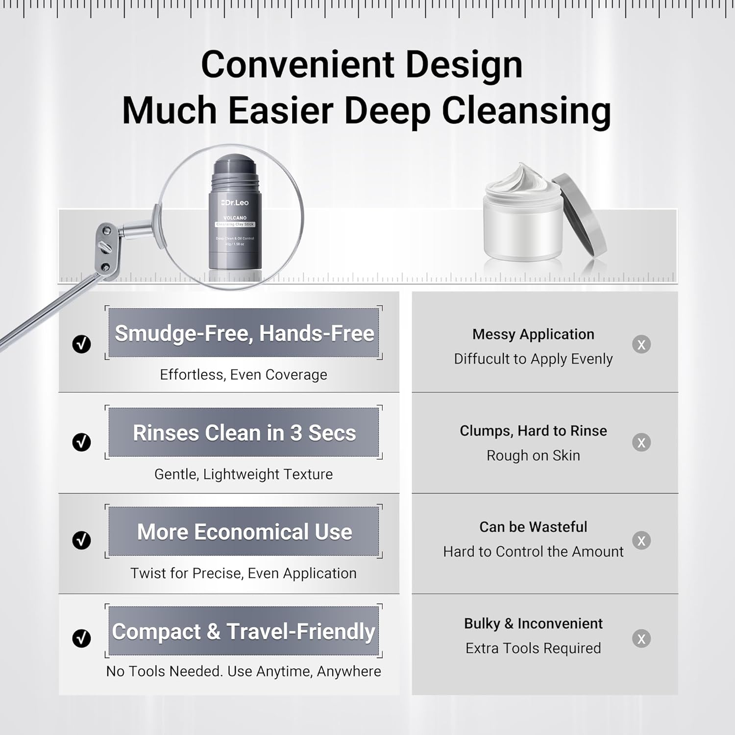 Deep Pore Cleansing Clay Mask Stick for Blackhead Removal