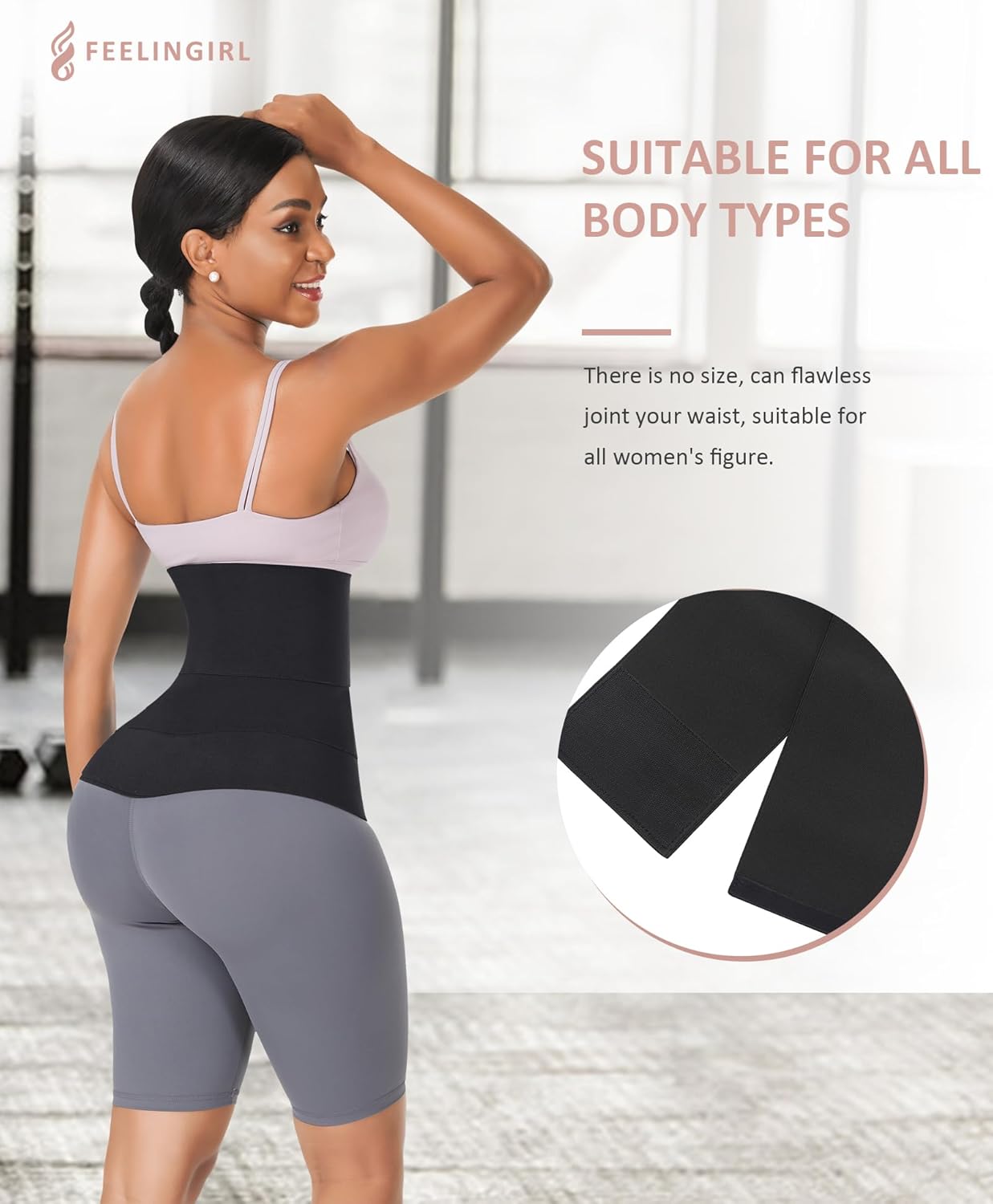Women’s Waist Trainer Wrap – Adjustable Bandage Tummy Belt
