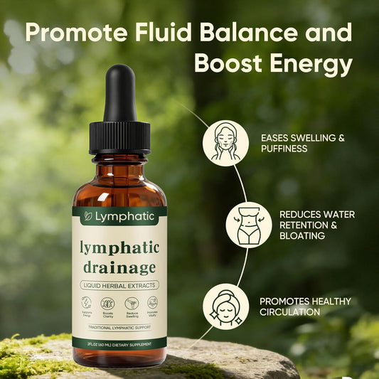 Lymphatic Drainage Drops – De-Bloat, Immune & Fluid Support