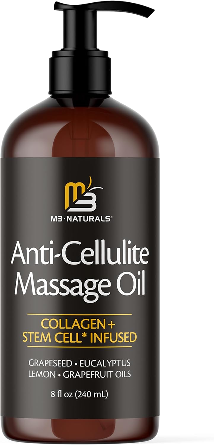 Anti-Cellulite Massage Oil with Silicone Body Brush