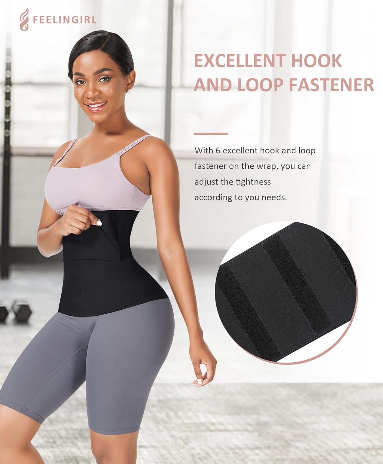 Women’s Waist Trainer Wrap – Adjustable Bandage Tummy Belt